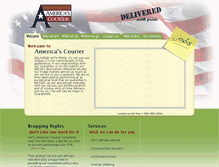 Tablet Screenshot of americascourier.com